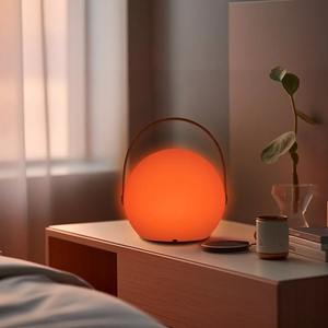 Lampe LED sans fil pour chambre à coucher, lampe de chevet, lampe portable nordique simple pour extérieur, lampe portable colorée, rechargeable, télécommande, lampe d'ambiance - Product Image 1