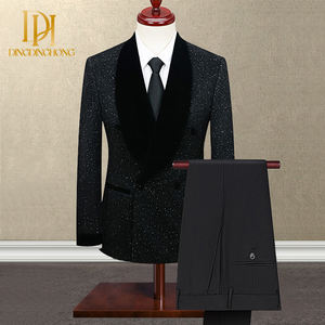 Trajes de escenario brillantes <span class=keywords><strong>para</strong></span> hombre, chaquetas de traje ajustadas de gran tamaño, conjuntos de vestidos de boda y <span class=keywords><strong>disfraces</strong></span> de actuación - Product Image 1
