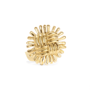 Fashion <b>Ring</b> 316L Stainless Steel PVD Gold Plating Sustainable Resistant Statement Jewelry - Product Image 2