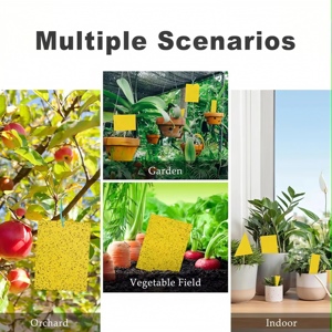 กับดักแมลงแบบเจลพลาสติกกันน้ำ เป็นมิตรกับสิ่งแวดล้อม กาวเหนียวพิเศษ สำหรับแมลงหวี่และแมลงทริปส์ ควบคุมศัตรูพืชอย่างเป็นธรรมชาติสำหรับสวน - Product Image 6