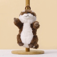 Porte-clés en peluche Otter Kawaii en gros avec pattes extensibles, pendentif de sac personnalisé Otter marin, mini jouet en peluche pour cadeau promotionnel