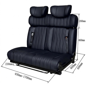 Asiento Cama para Camper Van, Reclinable y Deslizante hacia Adelante, Se Convierte en Cama, Tela Personalizada, de 1 a <span class=keywords><strong>4</strong></span> Asientos, Colores Opcionales, Conversión de Van - Product Image 6