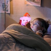 Veilleuse étoile mignonne pour enfants, 9 couleurs, batterie rechargeable, veilleuse pour bébé fille et garçon, lampe en silicone pour chambre d'enfant
