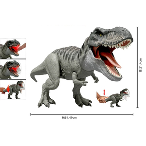 Figurine de dinosaure Mattel <span class=keywords><strong>Jurassic</strong></span> <span class=keywords><strong>World</strong></span> Movie Tyrannosaurus Rex-JCH02, jouet sonore et lumineux, articulations mobiles, pour enfants, garçons, cadeau - Product Image 5