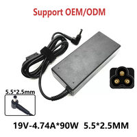 Adaptateur secteur universel 90W PD 3.0 pour ordinateur portable, matériau ignifuge, 19V 4.74A, entrée universelle 100-240V AC, chargeur d'alimentation pour ASUS