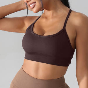 Reggiseno <span class=keywords><strong>Sportivo</strong></span> con Incrocio sulla Schiena, Top Corto da Yoga, <span class=keywords><strong>Abbigliamento</strong></span> <span class=keywords><strong>Sportivo</strong></span> Femminile per Esterni, Reggiseno <span class=keywords><strong>Sportivo</strong></span> da <span class=keywords><strong>Donna</strong></span> - Product Image 5