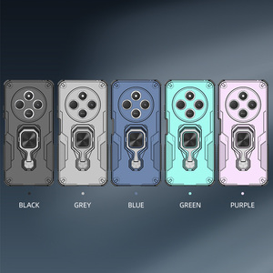 Capa Protetora de Armadura Anti-Impacto com Anel Giratório 360 e Suporte para Xiaomi Redmi <span class=keywords><strong>14C</strong></span> Note 14 4G e Redmi Note 14 Pro 4G - Product Image 3