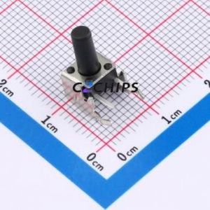 TSA06231-115B332BA Tactile Switch Bent Lead Through Hole-4P,7.4x6.2mm Switch Single Pole Single Throw Round Button 1.8N 7.4mm - Product Image 1