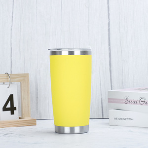 Bouteille d'eau givrée en acier inoxydable à double paroi de 12 oz / 20 oz de haute qualité, personnalisable, avec couvercle à vis, pour le sport – Vente en gros - Product Image 2