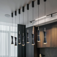 Suspension LED en cuivre à hauteur réglable, design scandinave moderne, avec abat-jour en pierre, pour salle à manger