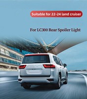 Neuer Auto-Heckspoiler mit LED-Licht für 2022-2024 LC300 Land Cruiser LED-Heckspoiler-Zubehör
