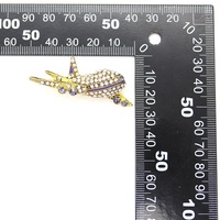 Broche en forme d'avion en strass de style mixte, livraison gratuite, bijoux pour femmes, broche pour cadeaux
