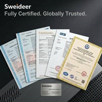 Sweideer Interrupteur à bouton-poussoir LED en métal étanche IP65 12 16 19 22mm Acier inoxydable à verrouillage momentané 1NO1NC 2NO2NC CE RoHS