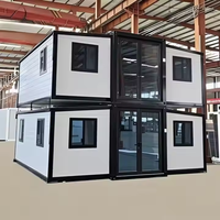 Maison à deux étages Casa préfabriquée pliante 20Ft 40Ft Portable préfabriqué extensible Container House 2 3 4 5 Bedroom Mobile Tiny Home