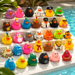 Juego de Patitos de <span class=keywords><strong>Goma</strong></span> al por Mayor, Surtido de Patitos Amarillos, Patos Flotantes para Baño, Piscina, Fiestas y Decoración - Product Image 1