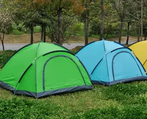 户外便携式野营拖车帐篷双层防水野营帐篷