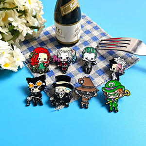 Nuevo broche de Anime Gotham Suicide Squad Joker Catwoman Riddler insignias negro niquelado Metal fundido con grabado - Product Image 3