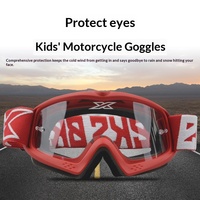 Lunettes de protection tout-terrain pour enfants, lunettes de moto pour jeunes, lunettes de casque transparentes, lunettes de conduite coupe-vent, lunettes de sport pour enfants