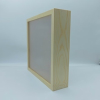 Cadre photo personnalisé en bois massif avec éclairage LED 3D, lumière de nuit LED intégrée