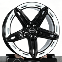 Jantes en alliage noir et blanc à 5 branches, 18, 19, 20, 21, 22 pouces, 5x112, 5x120, 5x114.3, pour Benz, BMW, Audi, Porsche, Range Rover Sport