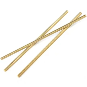 M2 m3 m4 m5 m6 m8 m10 h59 h62 נחושת נחושת נחושת ברונזה רגיל מצופה פח פח חוט מוט הברגה din975 - Product Image 1