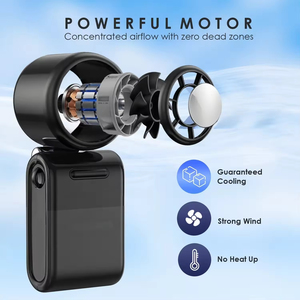 Ventilador de Mano de Alta Velocidad de 3000 mAh con 3 Velocidades, Recargable Tipo C, Función de Banco de Energía, Ventiladores Turbo Portátiles para Viajes al Aire Libre - Product Image 3