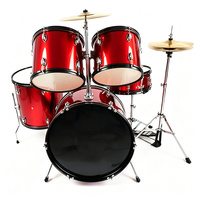Batterie de percussions acoustiques complète Swift Horse DG-1 5 pièces pour débutants - Portable, pour adultes, en bois, réglable, 3 options de couleur