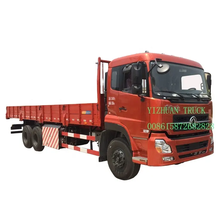 Ağır Dongfeng dizel motor kargo Van kamyon/9 Ton kapasiteli yük 43 kübik metre Euro 5 emisyon kamyon teslimat kamyonu CNG kamyon
