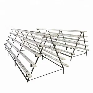 high caliper growing Multispan Greenhouses PVC pipe Hydroponic System A-shapedHydroponic Garden Systems For Sale microgreen tray