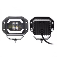 Nouveaux phares avant de voiture JPAD avec écran LED, feux de travail, phares antibrouillard 40W, feux de position Angel Eye, projecteurs moto 4 lentilles