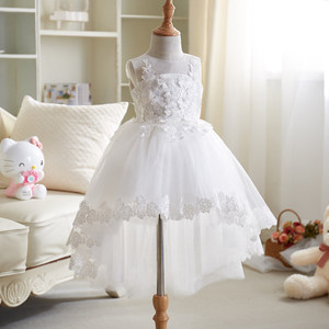 Robe de cérémonie princesse sans manches <span class=keywords><strong>à</strong></span> col rond en polyester pour filles, robe de bal longue, robe de demoiselle d'honneur pour mariage et récital de <span class=keywords><strong>piano</strong></span> - Product Image 2
