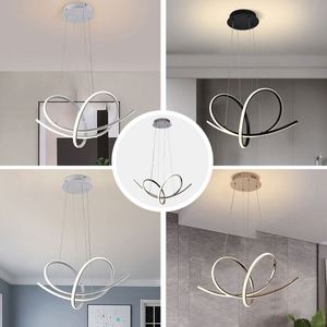 Gran oferta, lámpara colgante de techo de lujo nórdica, lámparas de comedor modernas, luces colgantes, lámpara de araña con anillo circular, luz LED - Product Image 2