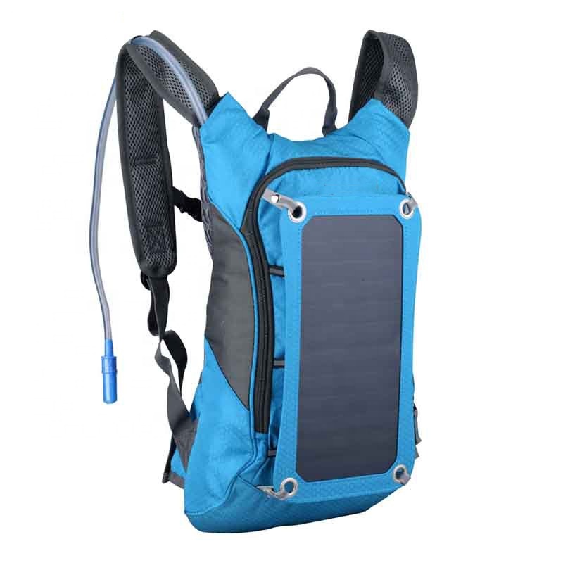 Personalizado Peso Leve Ciclismo Esportes Ao Ar Livre Correndo Hidratação Mochila Solar com Carregador USB