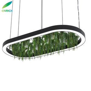 โคมไฟ LED อะคูสติกขนาดเส้นผ่าศูนย์กลาง60cm, โคมระย้าอะคูสติกสีเขียวพื้นที่ทำงาน - Product Image 1
