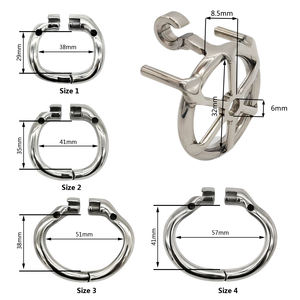 Kunci <span class=keywords><strong>Penis</strong></span> baja tahan karat berongga Pria perangkat kesucian kandang ayam nafsu kontrol alat mainan seks untuk pria - Product Image 6