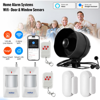 Sirène d'alarme sans fil KERUI US Stock compatible Tuya WIFI, 120 dB, capteur de porte/fenêtre, infrarouge PIR, système de sécurité domestique