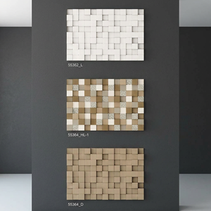 Carreaux muraux en céramique à effet 3D décoratif, finition brillante, 300x450 mm, pour cuisine et salle de bain - Product Image 3