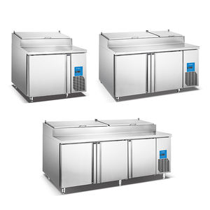 Réfrigérateur et réfrigérateur de <span class=keywords><strong>comptoir</strong></span> de préparation de <span class=keywords><strong>pizza</strong></span> à porte unique de 46 pouces de style américain de cuisine commerciale - Product Image 2