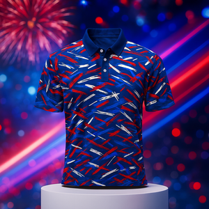 Camisetas Polo de Golf para Hombre, Sublimadas, de Secado Rápido, Ajustadas, con Estampado OEM de Alta Calidad, 100% Poliéster, Logotipo Personalizado - Product Image 1