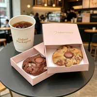 Boîte à tiroir personnalisée de luxe, légère et magnifiquement personnalisée avec logo, de qualité alimentaire, pour emballer des biscuits, des macarons, des beignets