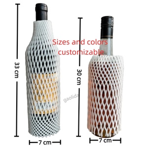 Manchon en <span class=keywords><strong>plastique</strong></span> blanc pour bouteille, filet en <span class=keywords><strong>mousse</strong></span> <span class=keywords><strong>souple</strong></span> de qualité alimentaire, antichoc et anti-rayures - Product Image 5