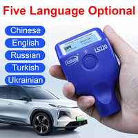 LS220 detektor cat mobil, alat pengukur lapisan ketebalan Meter dengan lapisan Digital pengukur ketebalan cat mobil