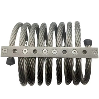 Isolateur de câble métallique en aluminium Hoan JGX-1278D-199B certifié ISO9001:2015, isolation contre les chocs énergétiques et les vibrations pour la construction navale