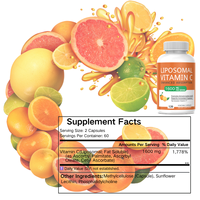 Formule et étiquette personnalisées OEM/ODM, capsules de vitamine C de haute qualité, complément alimentaire pour soutenir le système immunitaire