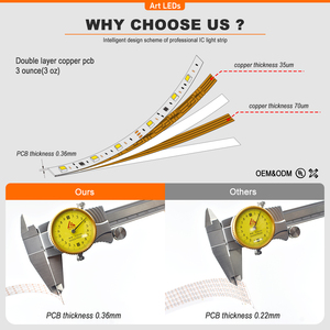Tira de luces de píxeles direccionables individualmente Sk6812 Ws2812 controlador Dmx Spi Rgb 5V 60leds tira de luz Led Digital - Product Image 5