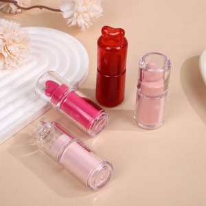 EN STOCK SANS QUANTITÉ MINIMALE DE COMMANDE Tube vide double couche pour rouge à lèvres liquide et huile à lèvres 4,5 ml 6 ml avec enveloppe extérieure transparente et intérieur rouge pour gloss cosmétique - Product Image 2
