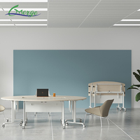 Table de formation pliante trapézoïdale moderne chaise de bureau pour la maison et l'école pour la salle de réunion conférence design de meubles élégants