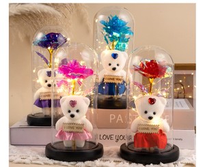 Regalo de Lujo para el Día de San Valentín 2025, Oso de Peluche, Rosa Eterna, Cadeau Saint Valentin, Decoración, Set de Regalo para un Feliz Día de San Valentín - Product Image 4