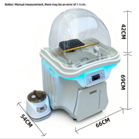 Bac de lavage de cheveux professionnel sans tuyauterie, avec réservoir d'eau amovible de 55L et bac de drainage, mobilier de salon