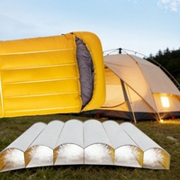 Sac de couchage gonflable en duvet de canard 90% standard national, personnalisable, pour le camping, 4 saisons, pour adultes